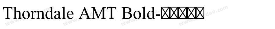 Thorndale AMT Bold字体转换